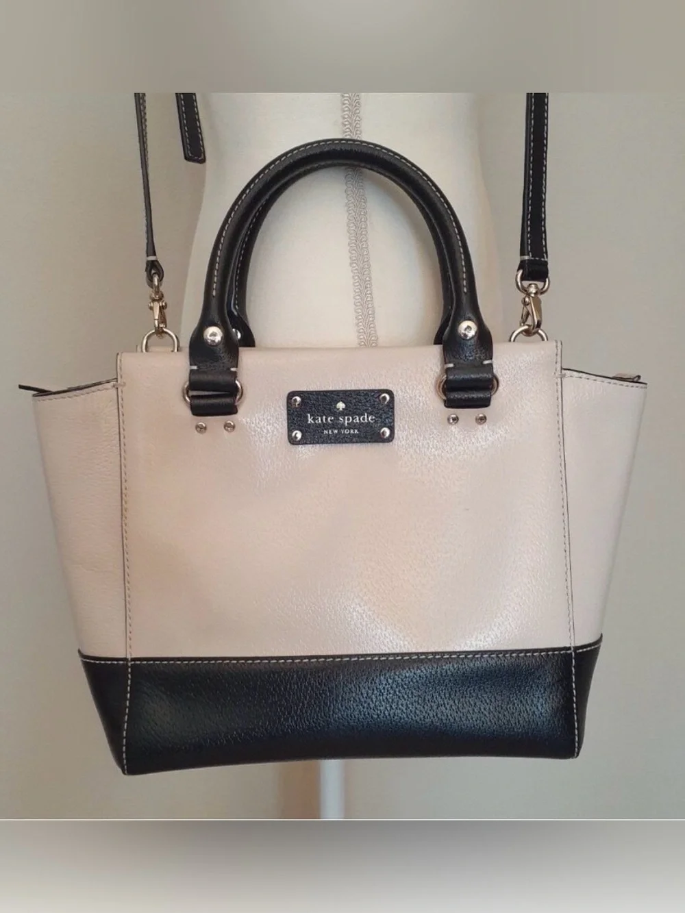 Kate Spade Convertible Pebbled Leather Satchel
